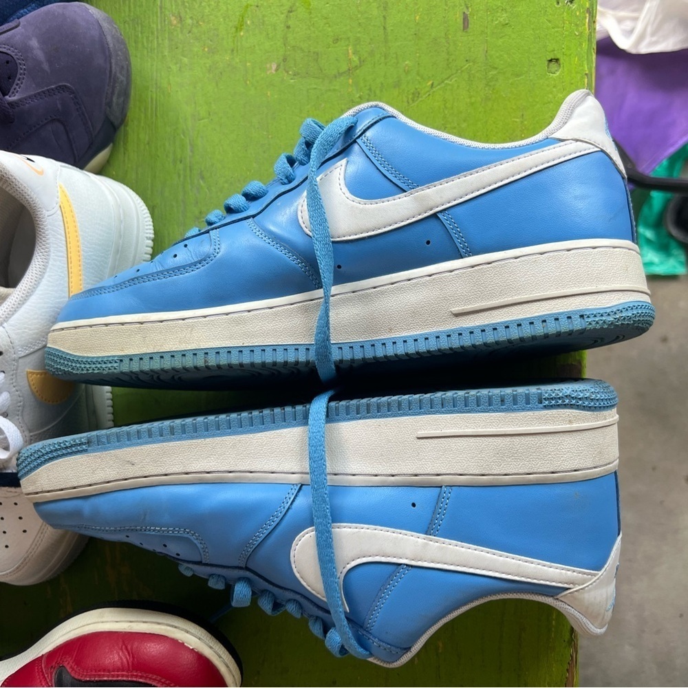Nike Men's Sky Blue Athletic Shoes Air Force 1 size 10.5